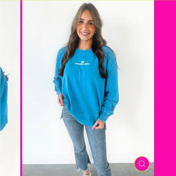 JADELYNN BROOKE FAITH OVER FEAR
MINERAL‎ WASH LONG SLEEVE T size large - Picture 6 of 8